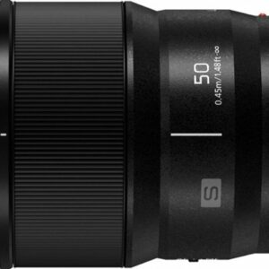 Panasonic - LUMIX S Series Camera Lens, 50mm F1.8 L-Mount Lens for Mirrorless Full Frame Digital Cameras, S-S50 - Black