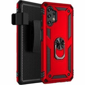 SaharaCase - Military Kickstand Series Case for Samsung Galaxy A13 4G and A13 LTE - Red