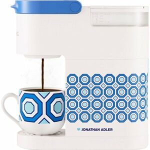 Keurig - Limited Edition Jonathan Adler K-Mini Single Serve K-Cup Pod Coffee Maker - White