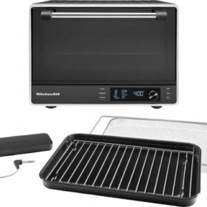 KitchenAid - Dual Convection Countertop Oven with Air Fry and Temperature Probe - KCO224 - Black Matte