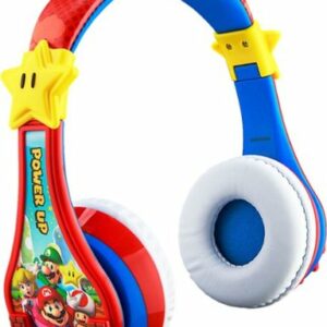 eKids - Super Mario Bluetooth Headphones - red