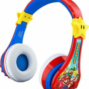 eKids - Super Mario Bluetooth Headphones - red