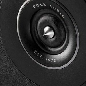 Polk Audio - Polk Reserve R100 Bookshelf Speaker, 1" Pinnacle Ring Tweeter & 5.25" Turbine Cone Woofer, Dolby Atmos & IMAX Enhanced - Black