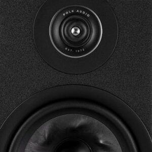 Polk Audio - Polk Reserve R100 Bookshelf Speaker, 1" Pinnacle Ring Tweeter & 5.25" Turbine Cone Woofer, Dolby Atmos & IMAX Enhanced - Black