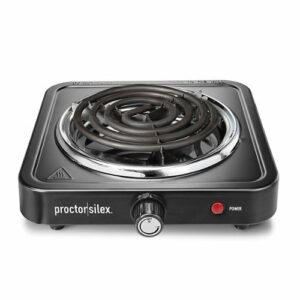 Proctor Silex - 5" Modular Electric Cooktop with Adjustable Temperature - Black