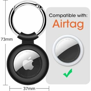 SaharaCase - Silicone Case for Apple AirTag (4-Pack) - Black/White/Red/Blue