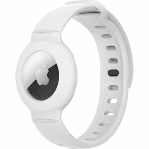 SaharaCase - Silicone Wrist Band for Apple AirTag - White