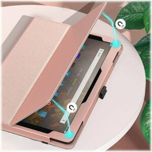 SaharaCase - Bi-Fold Folio Case for Amazon Fire HD 10 (2021) - Rose Gold