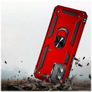 SaharaCase - Military Kickstand Series Case for Motorola Edge+ (2023) - Red