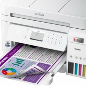 Epson - EcoTank ET-3850 All-in-One Supertank Inkjet Printer - White