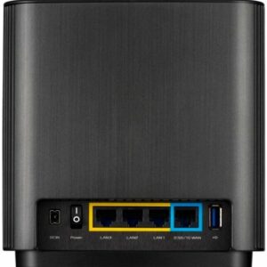 ASUS - ZenWiFi AX Wireless-AX 825 MB/s Router with Ethernet Modem - Black