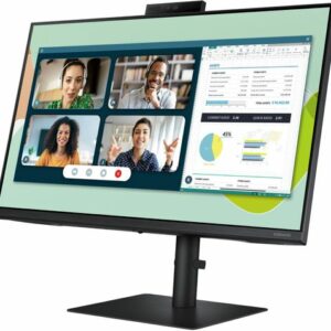 Samsung - Geek Squad Certified Refurbished A400 Series 24" IPS LED FHD FreeSync Monitor - Black