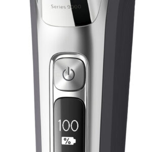 Philips Norelco - 9500 Rechargeable Wet/Dry Electric Shaver with Quick Clean, Travel Case, and Pop up Trimmer - Silver