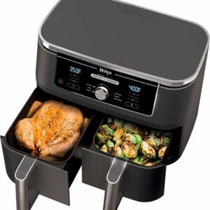 Ninja - Foodi 6-in-1 10-qt. XL 2-Basket Air Fryer with DualZone Technology - Gray