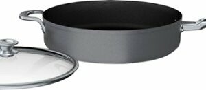 Ninja - Foodi NeverStick Premium Nest System 5-Quart Sauté Pan with Glass Lid - Black