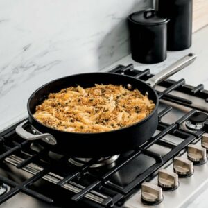 Ninja - Foodi NeverStick Premium Nest System 5-Quart Sauté Pan with Glass Lid - Black