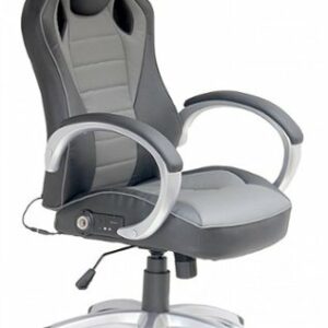 X Rocker - Rogue Sound Office Chair with Fixed Arms and 2.0 Bluetooth - Gray and Black