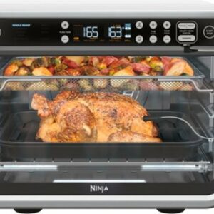 Ninja - Foodi 10-in-1 Smart XL Air Fry Oven, Countertop Convection Oven with Dehydrate & Reheat Capability - Stainless Silver