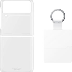 Clear Cover with Ring for Samsung Galaxy Z Flip3 - Transparent