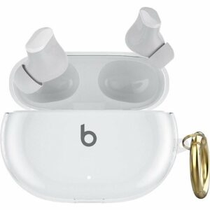 SaharaCase - Hybrid Flex Case for Beats by Dr. Dre - Beats Studio Buds and Buds+ - Clear