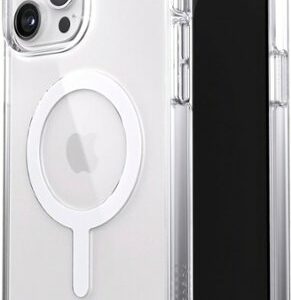 Speck - Presidio Perfect-Clear with MagSafe Hard Shell Case for iPhone 13 Pro Max & iPhone 12 Pro Max - Clear