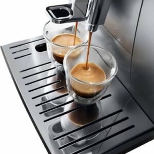 De'Longhi - De’Longhi Dinamica Fully Automatic Coffee and Espresso Machine, with Premium Adjustable Frother - Chrome and Black