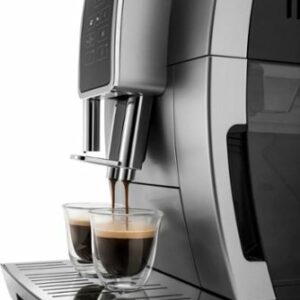 De'Longhi - De’Longhi Dinamica Fully Automatic Coffee and Espresso Machine, with Premium Adjustable Frother - Chrome and Black