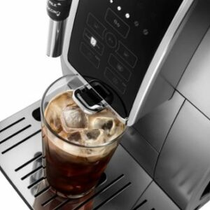 De'Longhi - De’Longhi Dinamica Fully Automatic Coffee and Espresso Machine, with Premium Adjustable Frother - Chrome and Black