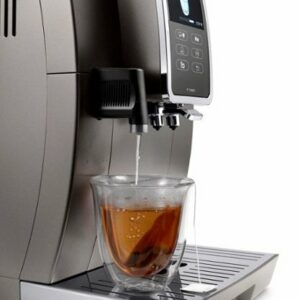 De'Longhi - Dinamica Plus Fully Automatic Espresso Machine with Built-in Grinder - Titanium