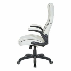 OSP Home Furnishings - Xeno Gaming Chair in Faux Leather - White