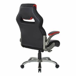 OSP Home Furnishings - Oversite Gaming Chair in Faux Leather - Red