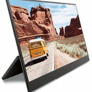 SideTrak - Solo Pro Freestanding Portable 15.8" Monitor - Black - Black