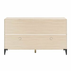 Walker Edison - 58" Contemporary Fluted Glass Door Sideboard - Birch