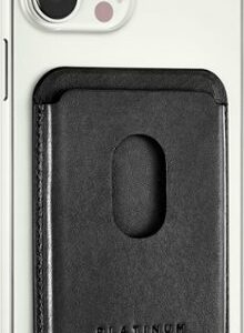 Platinum™ - Horween Leather RFID Wallet for iPhone Series 15, Series 14, iPhone Series 13 and iPhone Series 12 - Black