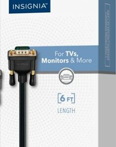 Insignia™ - 6' VGA Monitor Cable - Black