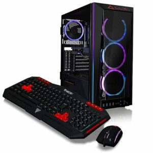 CLX - SET Gaming Desktop - AMD Ryzen 7 5800X - 32GB Memory - NVIDIA GeForce RTX 3060 - 500GB NVMe M.2 SSD + 4TB HDD - Black