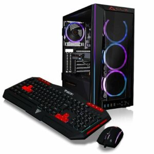 CLX - SET Gaming Desktop - Intel Core i7 10700KF - 32GB Memory - NVIDIA GeForce RTX 3060 - 500GB NVMe M.2 SSD + 4TB HDD - Black