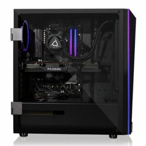 CLX - SET Gaming Desktop - AMD Ryzen 9 5900X - 32GB Memory - Radeon RX 6700 XT - 500GB NVMe M.2 SSD + 4TB HDD - Black