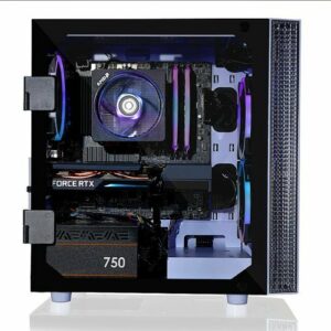 CLX - SET Gaming Desktop - AMD Ryzen 9 5900X - 16GB Memory - NVIDIA GeForce RTX 3060 - 500GB NVMe M.2 SSD + 3TB HDD - White