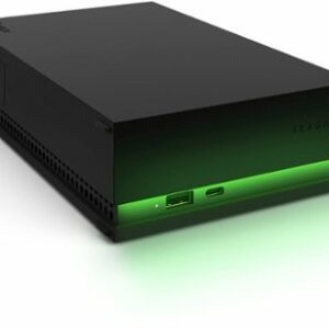 Seagate - Game Drive for Xbox 8TB External USB 3.2 Gen 1 Desktop Hard Drive with Certified Xbox Green LED Lighting - Black