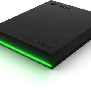 Seagate - Game Drive for Xbox 2TB External USB 3.2 Gen 1 Portable Hard Drive Xbox Certified with Green LED Bar - Black