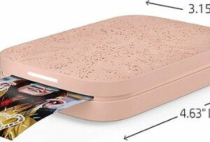 HP - Sprocket Portable 2" x 3" Instant Photo Printer, Prints From iOS or Android Devices - Blush Pink