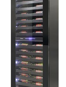 Vinotemp - 126-Bottle Dual Zone Panel-Ready Wine Cooler - Silver