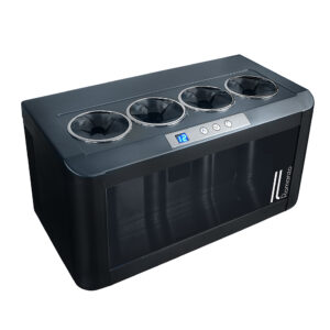 Vinotemp - 4-Bottle Open Wine Cooler - Black