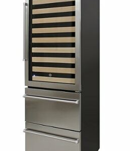 Vinotemp - 108-Bottle Dual Zone Beverage Cooler - Silver