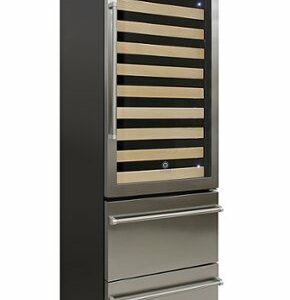 Vinotemp - 108-Bottle Dual Zone Beverage Cooler - Silver