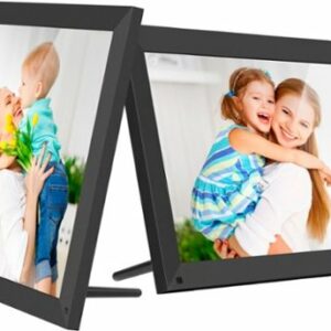 Aluratek - 15" Touchscreen LCD Wi-Fi Digital Photo Frame - Black