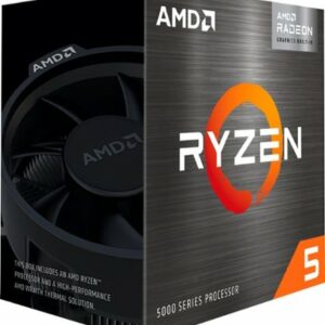 AMD - Ryzen 5 5600G 6-Core - 12-Thread - (4.4 GHz Max Boost) Unlocked Desktop Processor - Black