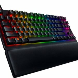 Razer - Huntsman V2 TKL Wired Optical Purple Clicky Switch Gaming Keyboard with Chroma RGB Backlighting - Black