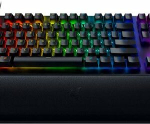 Razer - Huntsman V2 TKL Wired Optical Purple Clicky Switch Gaming Keyboard with Chroma RGB Backlighting - Black